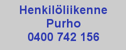 Henkilöliikenne Purho logo